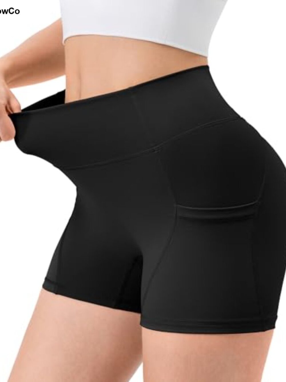 Women's 4" High Waist Biker Shorts with Pockets, Tummy Control, Squat Proof